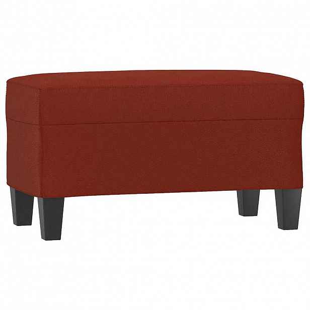 vidaXL Lavice vínová 70 x 35 x 41 cm umělá kůže