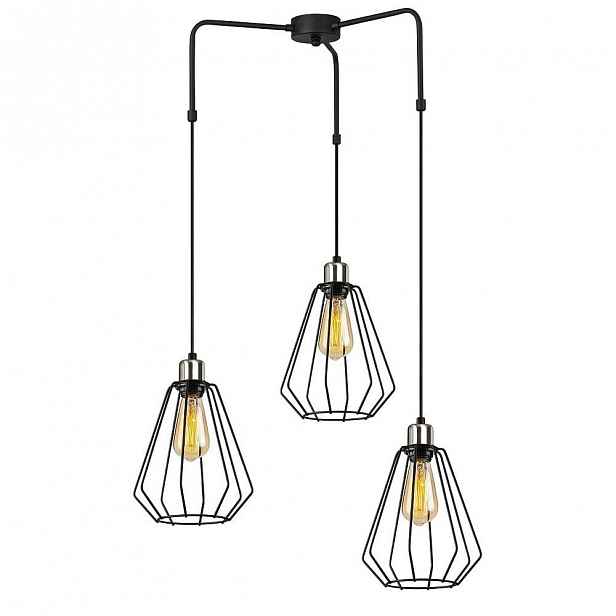 Černé kovové závěsné svítidlo Opviq lights Mathaios