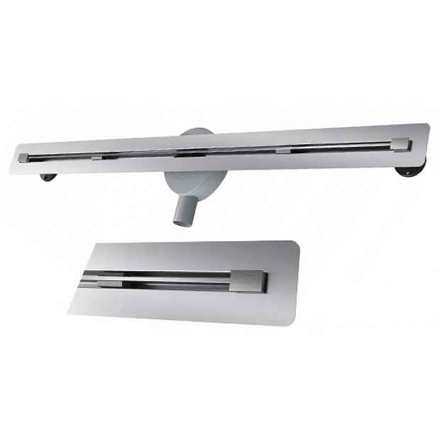 Lineární Odtok Pod Dlažbu 90 cm Ocel Sprchová Vanička Sifon Luno Inox