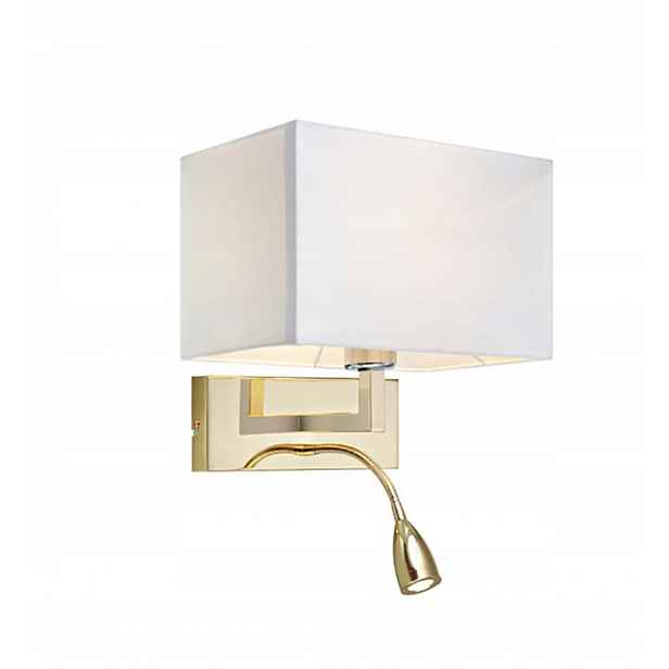Nástěnná lampa Markslöjd Savoy 106308 bílá/zlatá