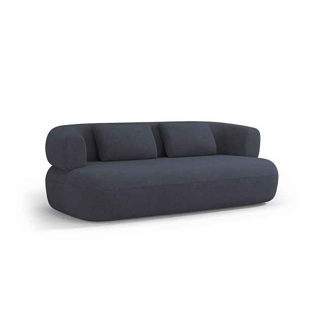 Tmavě modrá pohovka z textilie bouclé 178 cm Jenny – Micadoni