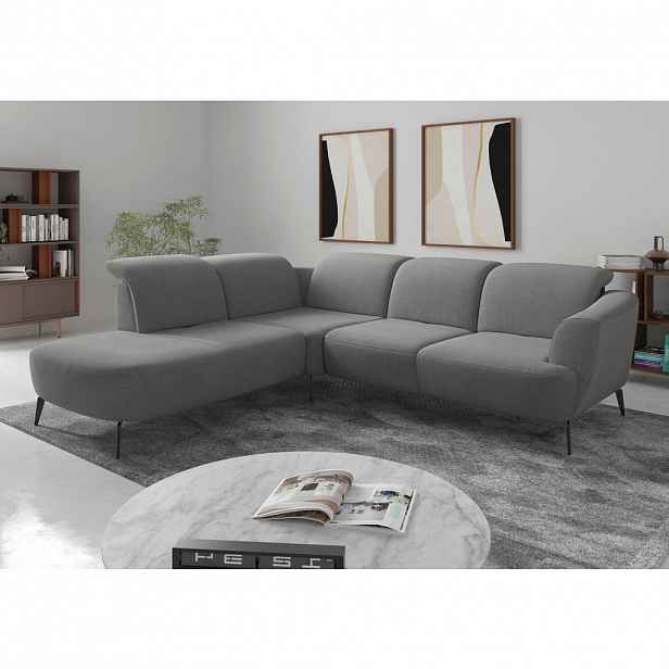 Sit & More ROHOVÁ SEDAČKA, textil, šedá