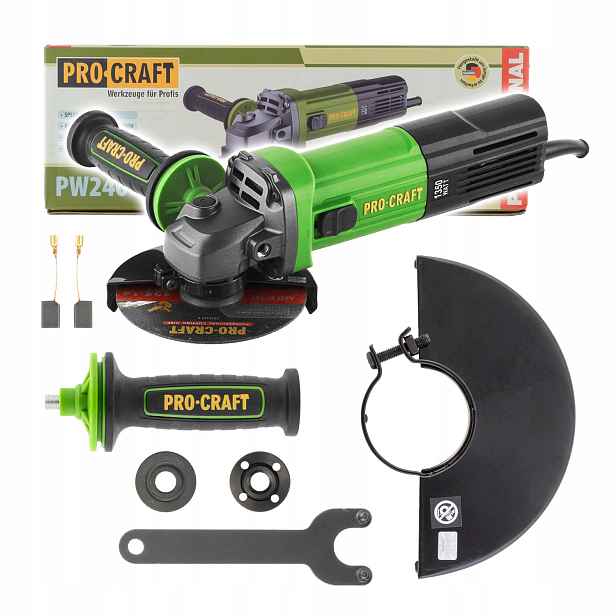 Bruska úhlová Procraft PW2400ES, 125mm kotouč, 1350W