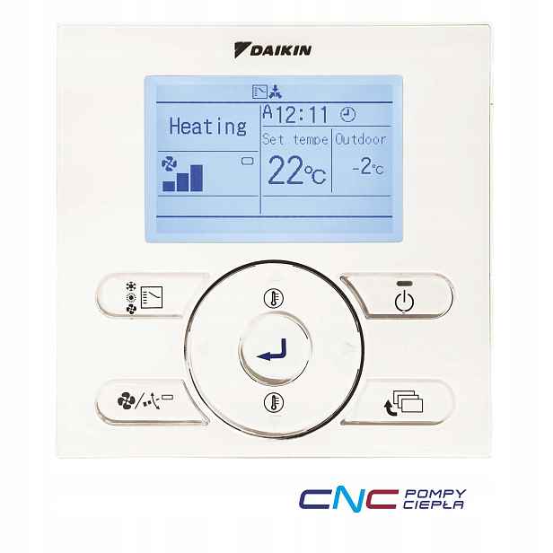 Daikin BRC1E53A Originální kabelový ovladač pro dálkové ovládání LCD Vrv SkyAir