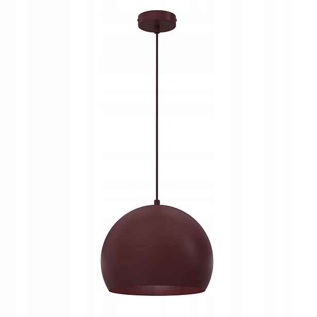 Luminex Sool závěsná lampa bordová kopule 27 cm 1xE27 IP20