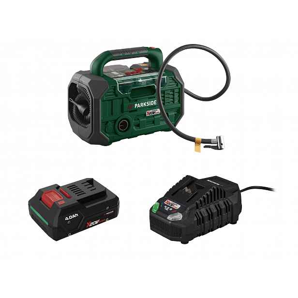 Parkside® Aku kompresor a pumpa PKA 20-Li C3, Smart 4 Ah