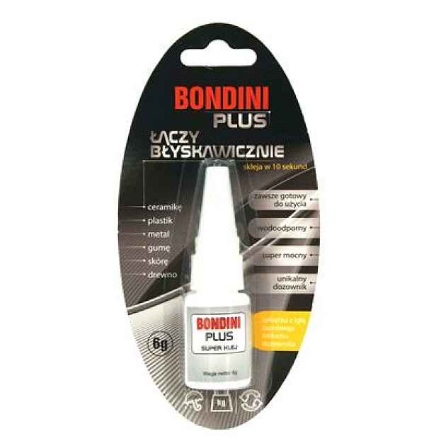 Vteřinové lepidlo BONDINI PLUS 6g