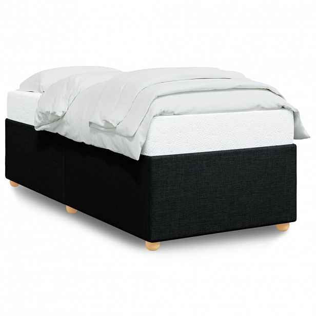 vidaXL Rám postele bez matrace černá 80 x 200 cm textil