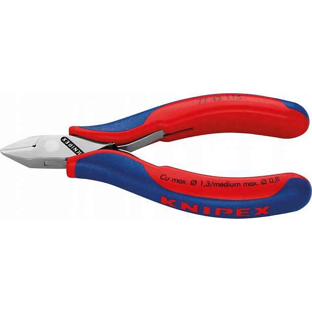 Boční štípací kleště pro elektroniku 115 mm 77 02 115 Knipex