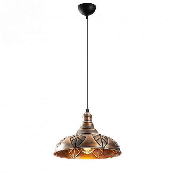 Kovové závěsné svítidlo v měděné barvě Opviq lights Philip