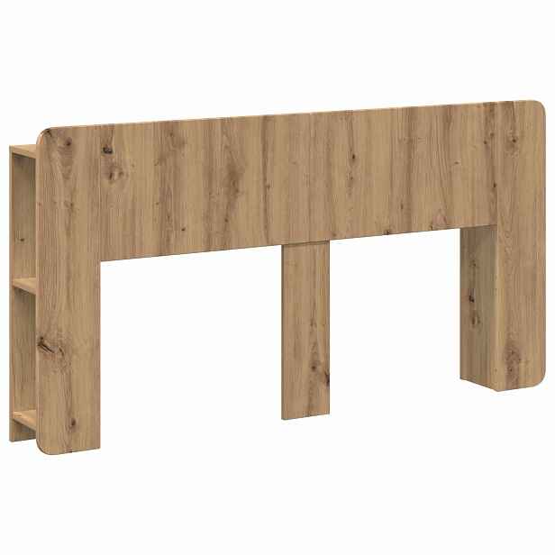 vidaXL Čelo postele se skříňkou Dub artisan 140 cm Kompozitní dřevo