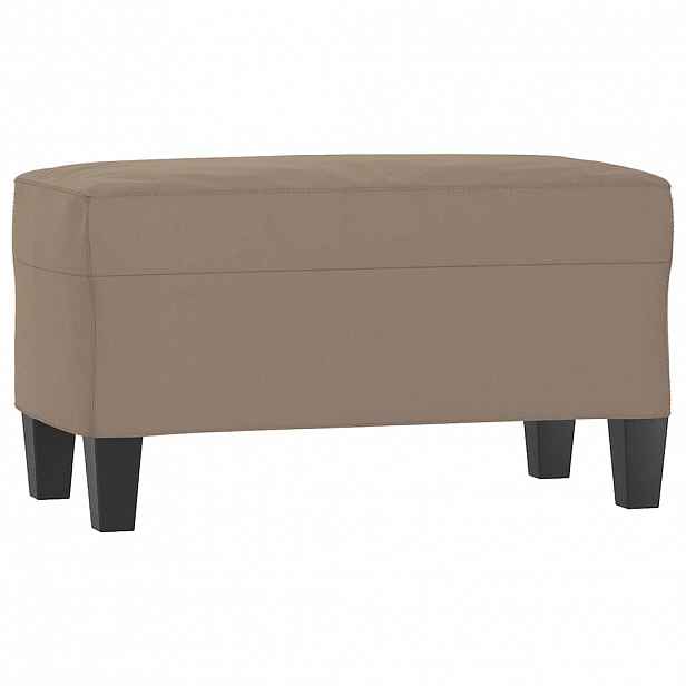 vidaXL Lavice taupe 70 x 35 x 41 cm tkanina z mikrovlákna