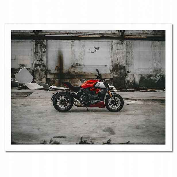 Plakáty v rámu 40x30 Červené Ducati Motocykl