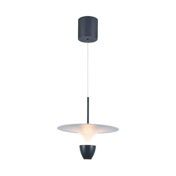 Závěsná Led lampa šedá, bílá, moderní nad jídelní stůl, V-tac