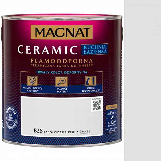 Barva Magnat Ceramic Kuchyň Koupelna 2,5L B28 Světle Šedá Perla