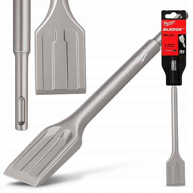 Dláto Sds Plus 250x40mm Ploché destičky Lopatka Kování Betonu Odolné Wv-p