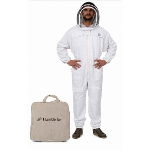Humble Bee Včelařský oblek XXL 3XL Bílý ochranný závoj s ventilací