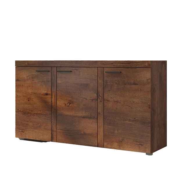 MASSENO KOMODA RITMO, 149x40x82 cm se 3 dvířky, hnědá