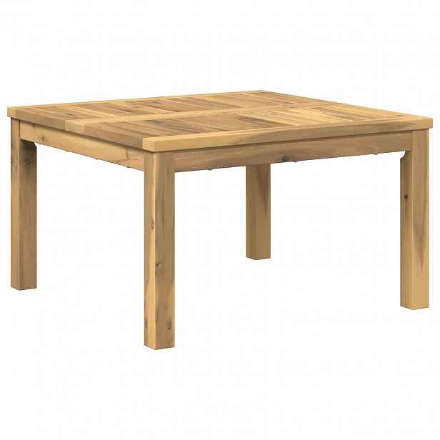 vidaXL Konferenční stolek Bílá 60 x 60,5 x 36 cm Masivní akátové dřevo