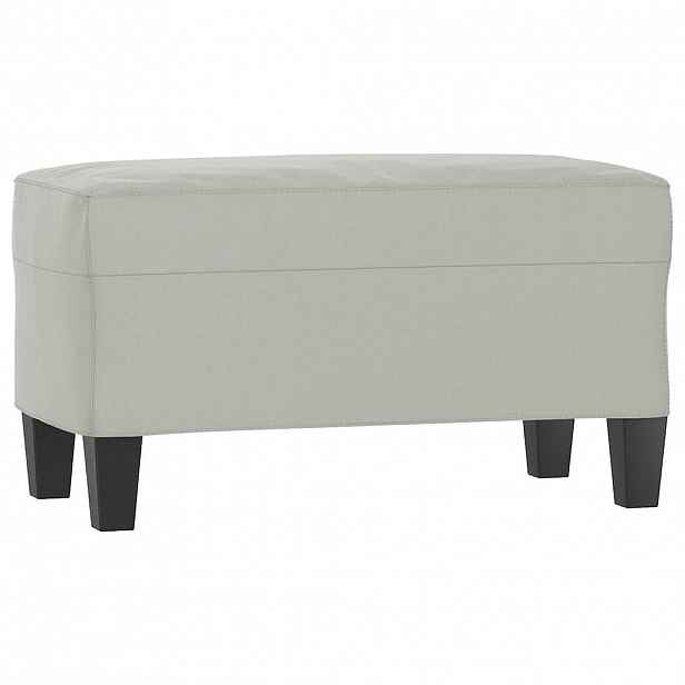 vidaXL Lavice světle šedá 70 x 35 x 41 cm tkanina z mikrovlákna