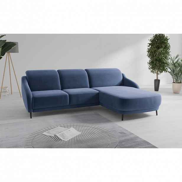 Sit & More ROHOVÁ SEDAČKA, textil, modrá