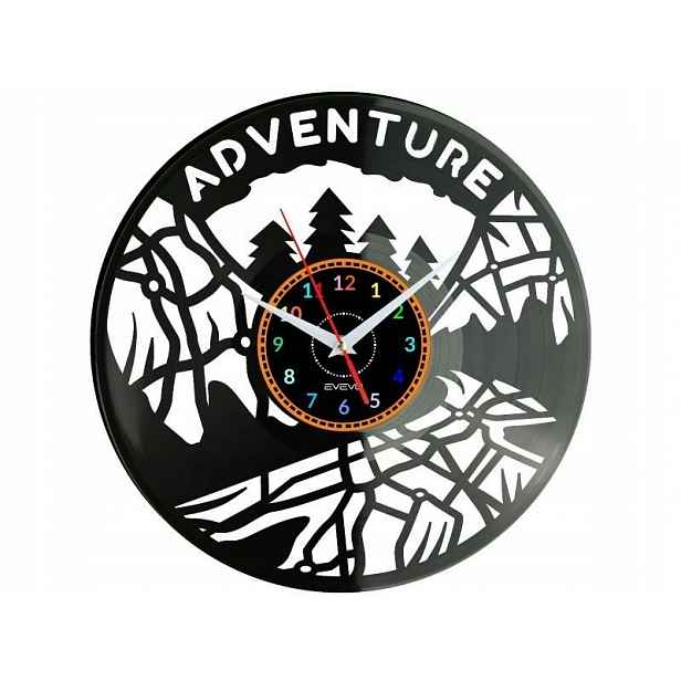 Adventure Dárek Originální dekorace do domu Hodiny z vinylové desky
