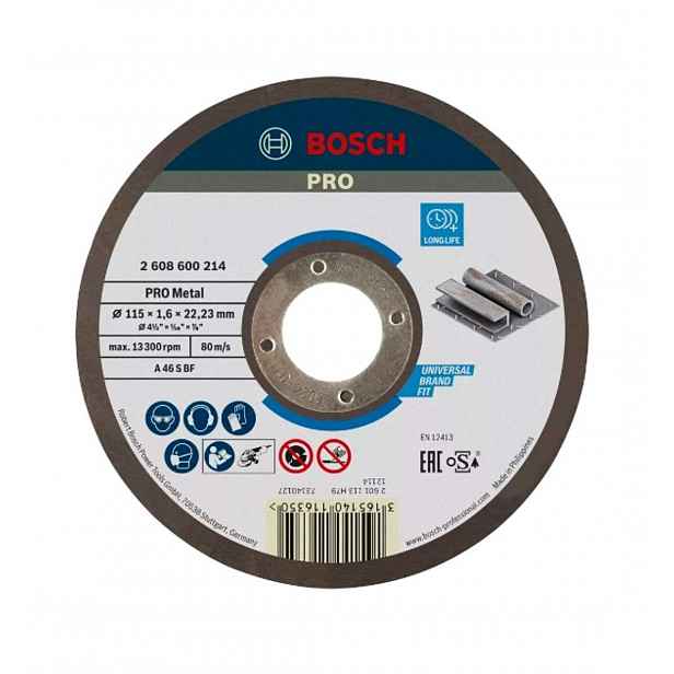 Bosch - Řezný kotouč na kov 115x22,23 mm 2608600214