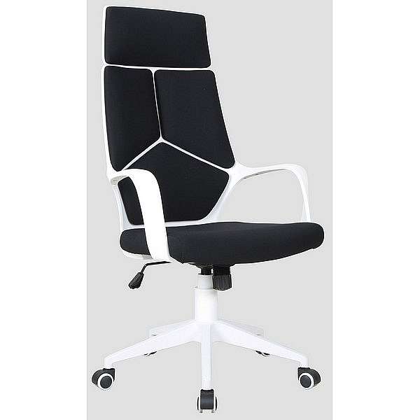 Kancelářská židle černo-bílá - 63x114-124x63 cm