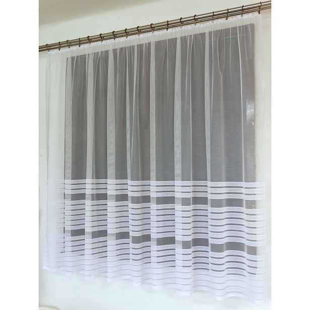 Mg Záclona 623/672 Bílá 500X160 cm Hotová Obšitá Bt