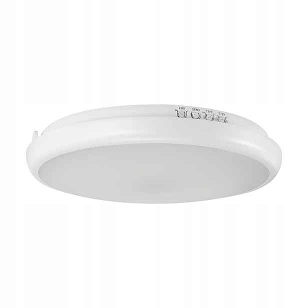 Stropní Svítidlo Led Struhm Editor Ø26 cm Bílý IP65 s pohybovým senzorem