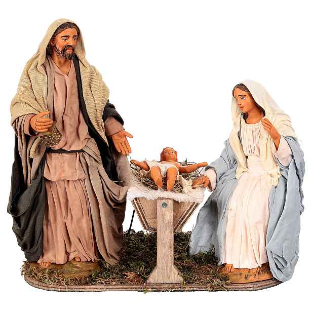 Włoska Pohyblivá Figurka Do Betléma Sv. Rodina Vánoce Betlém 30 CM