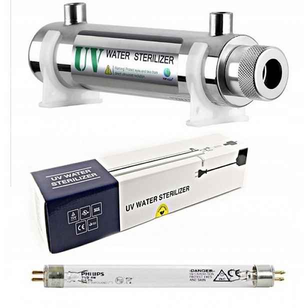Filtr Vody Sterilizátor Uv lampa Baktericidní Uv 6W Philips Atest Pzh