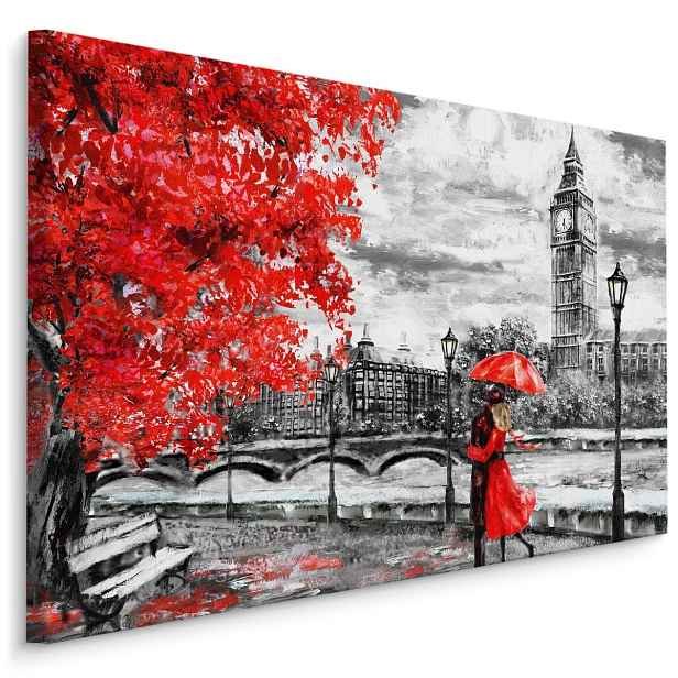 Plátno Milenci Obdivující Panorama Londýna Varianta: 120x80