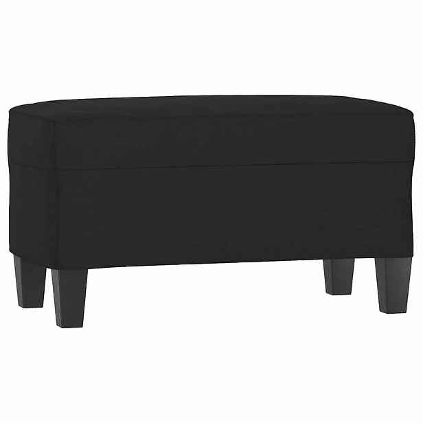 vidaXL Lavice černá 70 x 35 x 41 cm tkanina z mikrovlákna