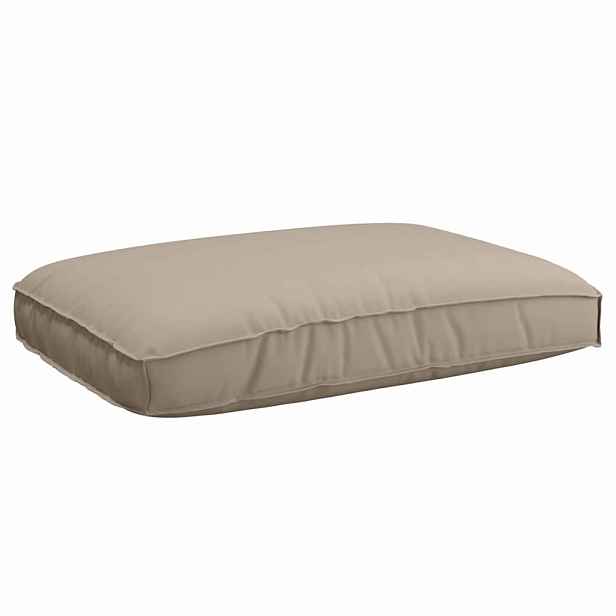 vidaXL Polštář Oxford látka Taupe 120 x 80 x 12 cm