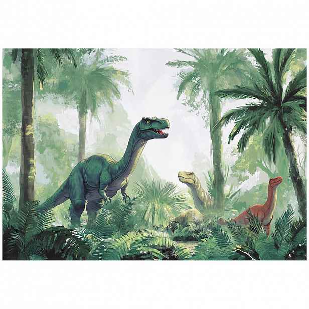 Wallarena FOTOTAPETA do chlapeckého pokoje dinosauří vzor vliesová tapeta 200x140