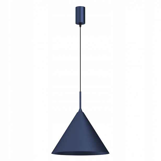 Závěsná lampa Capital Tmavě modrá Stínidlo Kovový kužel 32 cm 1xGX53 Kónický