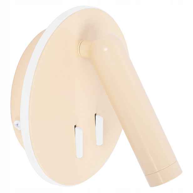 Led nástěnné svítidlo béžové, minimalistické, béžové loftové, pro čtení