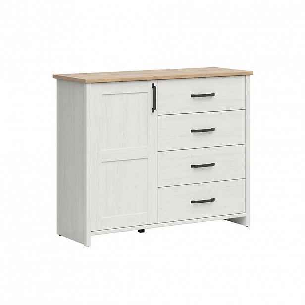 Petits-meubles SIDEBOARD Aksel Bílá a dřevo