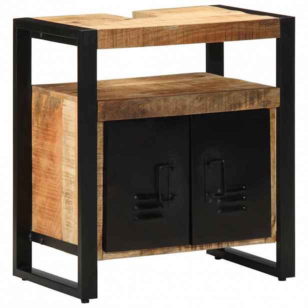 vidaXL Koupelnová skříň Hnědá 55 x 35 x 60 cm Masivní mangové dřevo