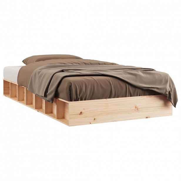 vidaXL Rám postele 75 x 190 cm Small Single masivní dřevo