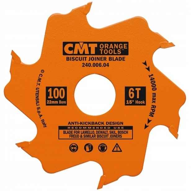 Cmt 240.006.04 Fréza na lamely 100x22x3,96 Z=6
