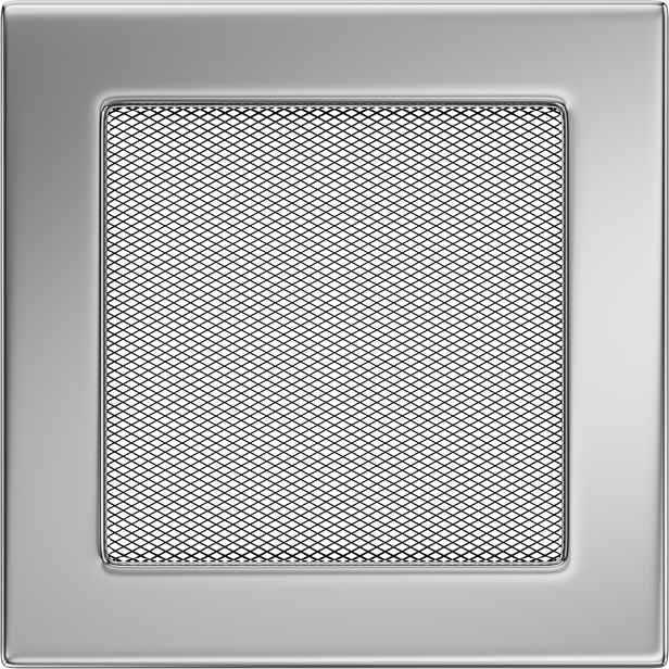 Ventilační mřížka do krbu 17x17 niklovaná
