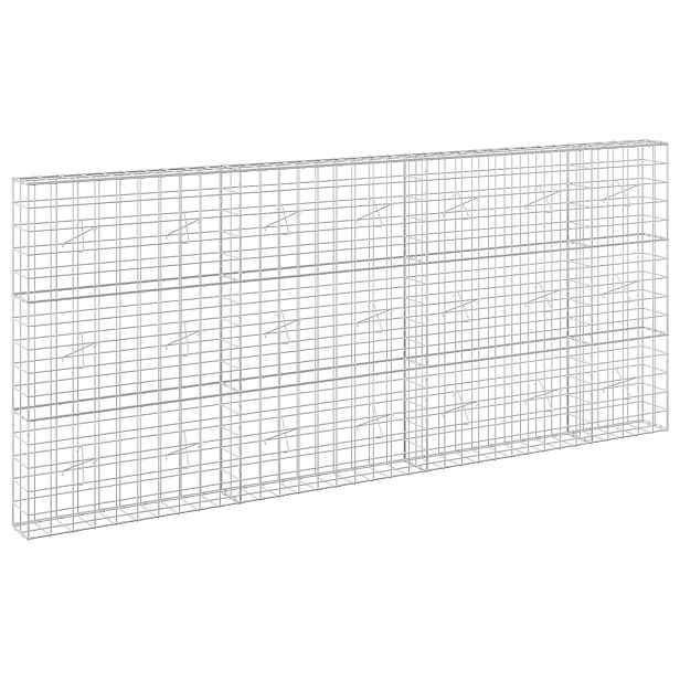 vidaXL Gabion s drátem 3,5 mm a síťkou 10x10 cm 350x20x150 cm