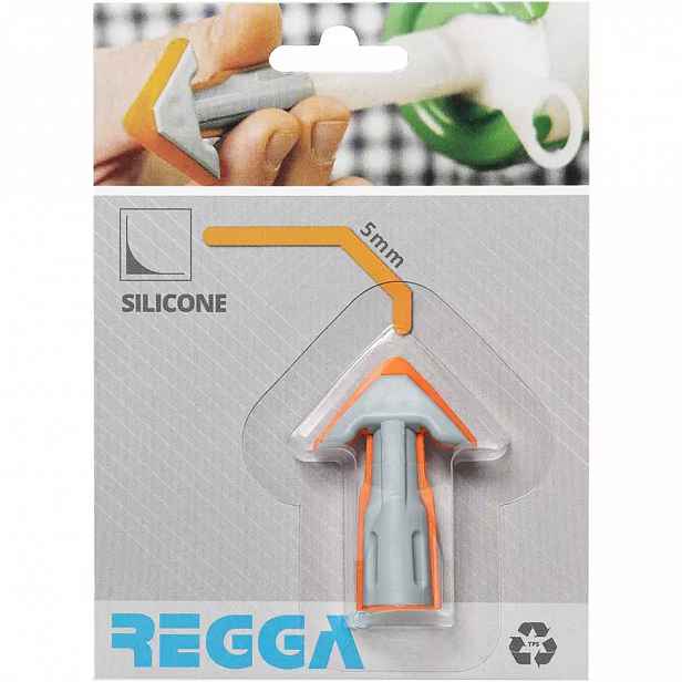 Aplikační špička na silikon Regga oranžová 5 mm oblá