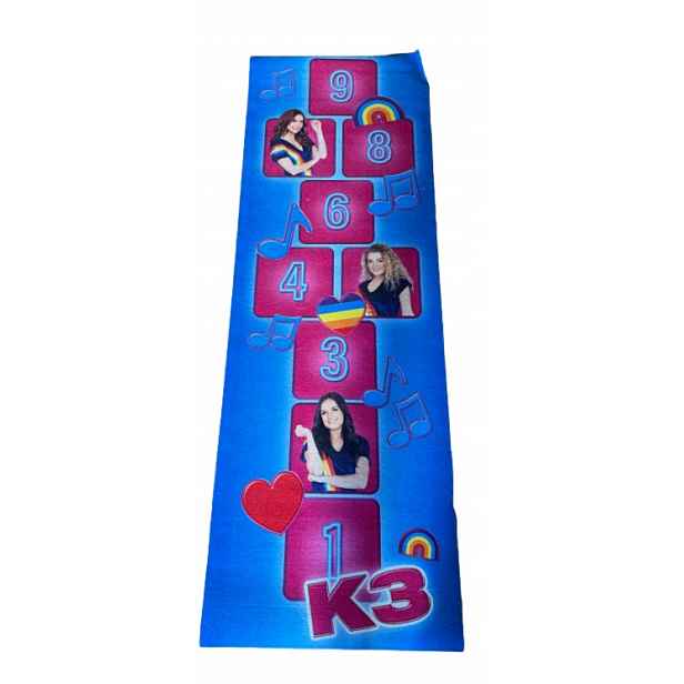 růžovo modrý dětský koberec 60 x 180 cm