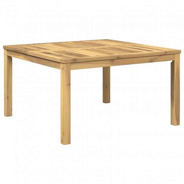 vidaXL Konferenční stolek Bílá 80 x 80,5 x 45 cm Masivní akátové dřevo
