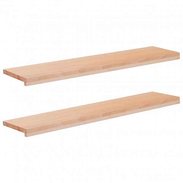 vidaXL Schodišťové nášlapy 2 ks 110 x 30 x 2 cm Přírodní