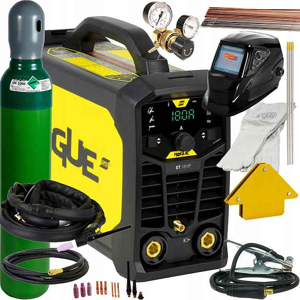 Esab Rogue Et 181iP Tig Hf Mma svařovací stroj Pulse 180A 230V SR-26 IP23S SET1