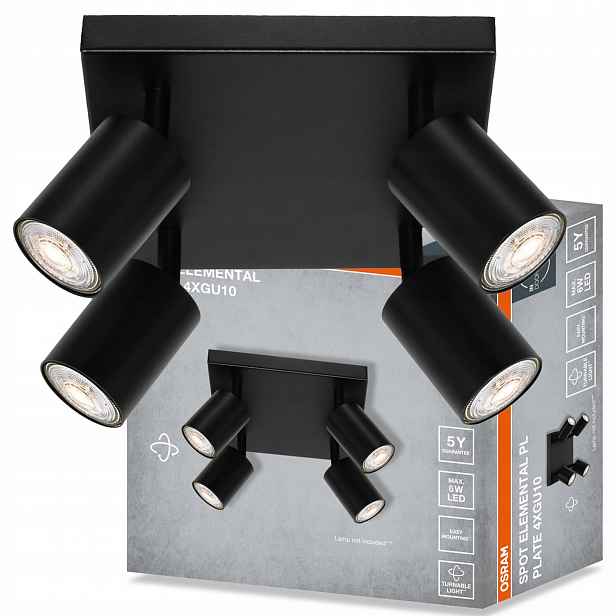 Nástěnná lampa stropní svítidlo Led reflektor Spot 4x GU10 Elemental Osram
